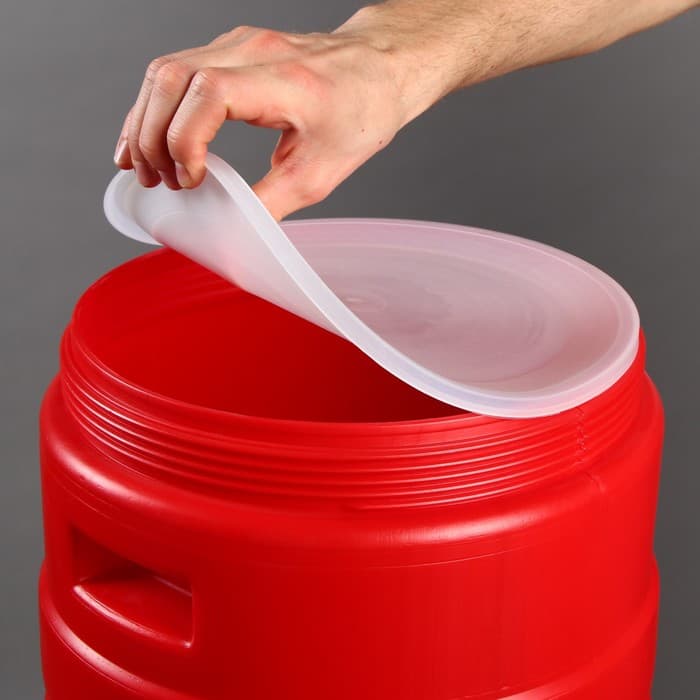 Бочка пищевая, 30 л, горловина 27 см, пластиковая, с крышкой, МИКС