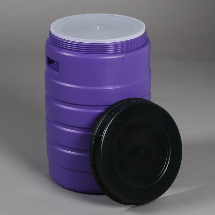 Бочка пищевая, 35 л, горловина 27 см, пластиковая, с крышкой, МИКС