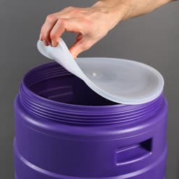 Бочка пищевая, 35 л, горловина 27 см, пластиковая, с крышкой, МИКС