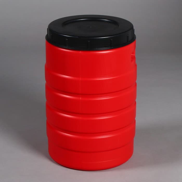 Бочка пищевая, 35 л, горловина 27 см, пластиковая, с крышкой, МИКС