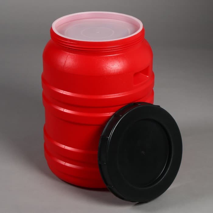 Бочка для воды пластиковая, с крышкой, 50 л, МИКС