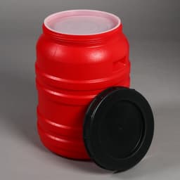 Бочка для воды пластиковая, с крышкой, 50 л, МИКС