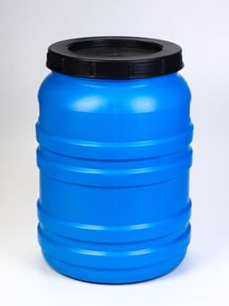 Бочка для воды пластиковая, с крышкой, 50 л, МИКС
