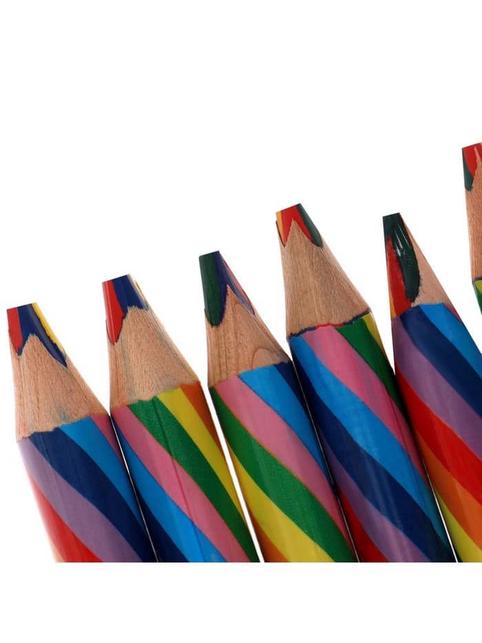 Карандаш Calligrata многоцветный, толстый, заточенный