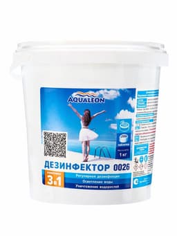 Медленный стабилизированный хлор Aqualeon комплексный таб. 200 г, 1 кг