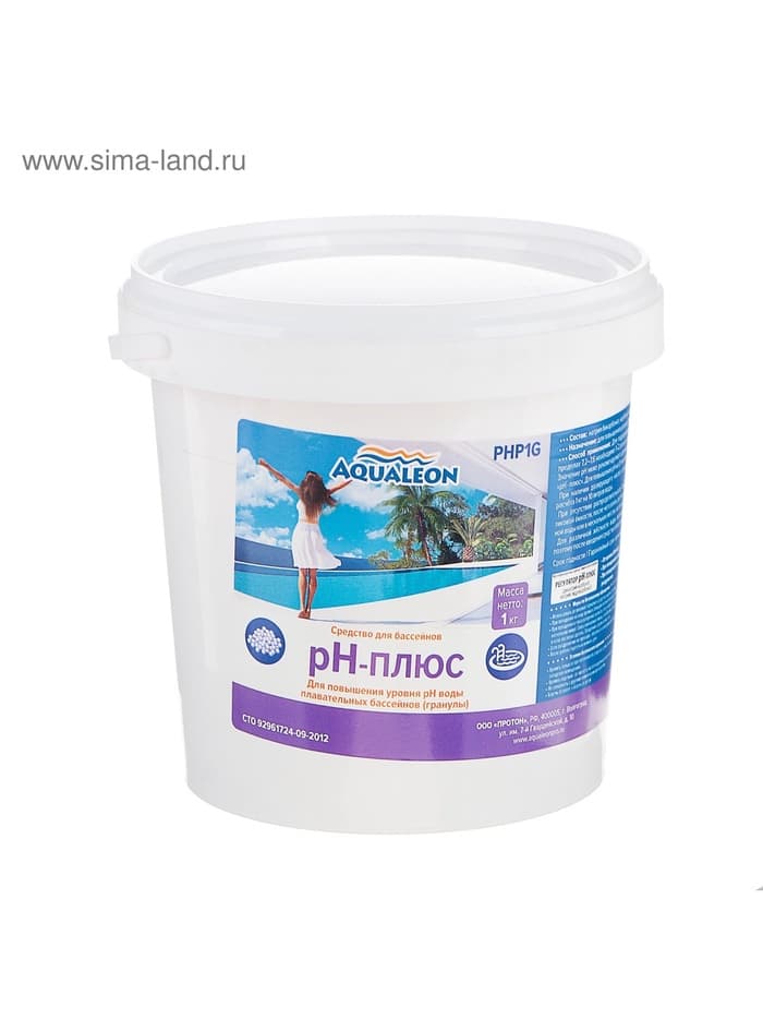 Регулятор pH-плюс Aqualeon гранулы, 1 кг