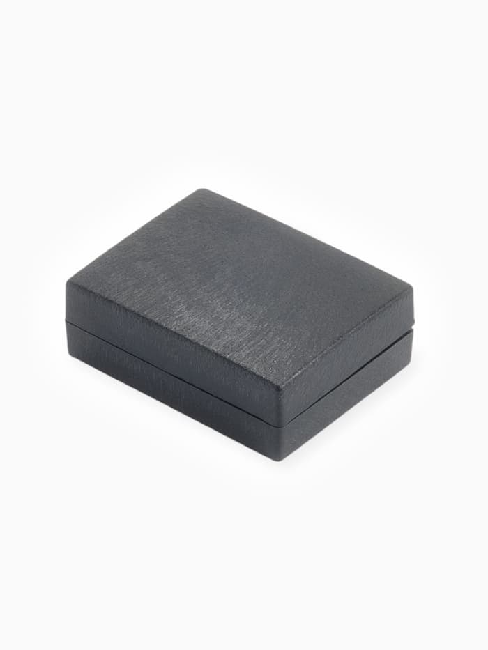 Набор мужской медный «Запонки + Зажим для галстука», круг с гравировкой, чёрно-белый в серебре