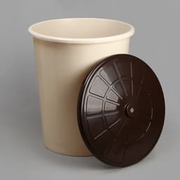 Бак хозяйственно - бытовой, 100 л, пластиковый, с крышкой, бежевый