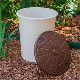 Бак хозяйственно - бытовой, 100 л, пластиковый, с крышкой, бежевый