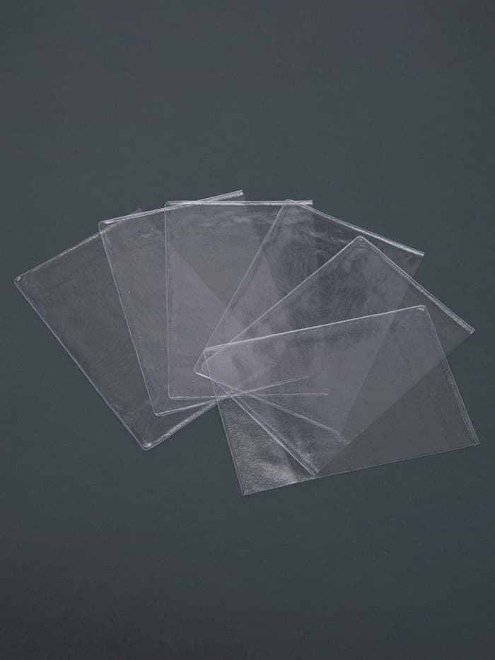 Чехлы для листов паспорта, прозрачный, 10 наборов в упаковке, 100 мкн.