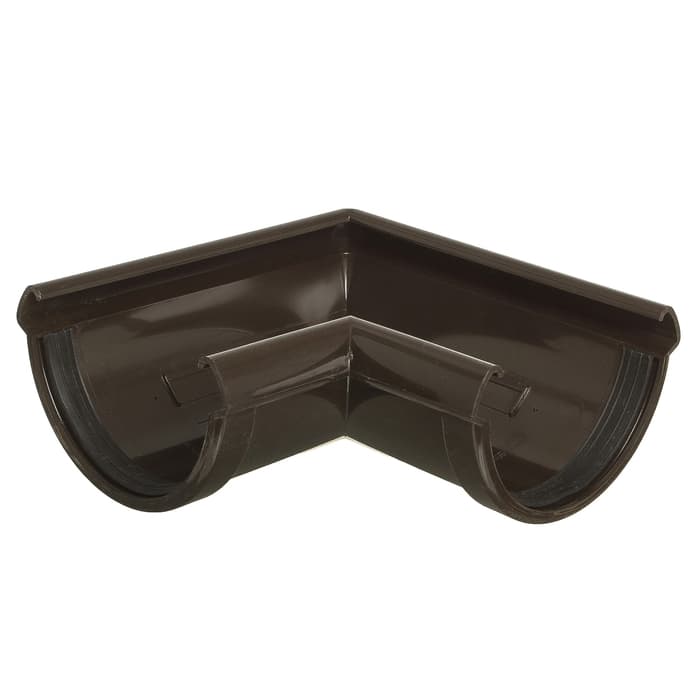 Угловой элемент желоба DÖCKE LUX, 90°, цвет шоколад