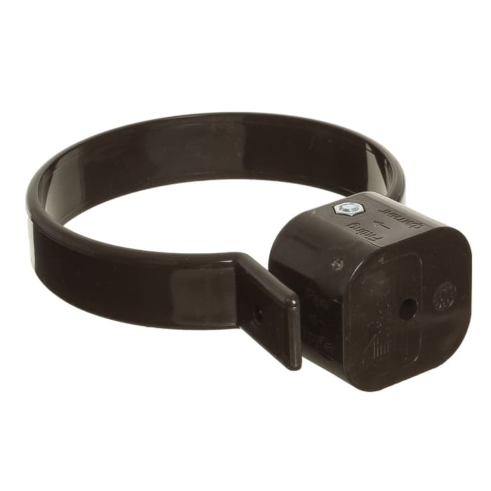 Хомут универсальный для водосточной трубы DÖCKE LUX, цвет шоколад