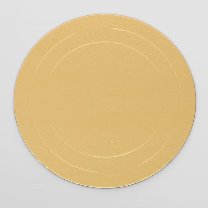 Подложка усиленная, для торта, 28 см, золото, 2.5 мм