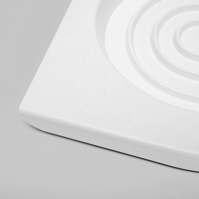 Туалет для приучения кошек к унитазу 39.2×38.7×3 см, белый