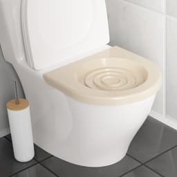 Туалет для приучения кошек к унитазу 39.2×38.7×3 см, белый