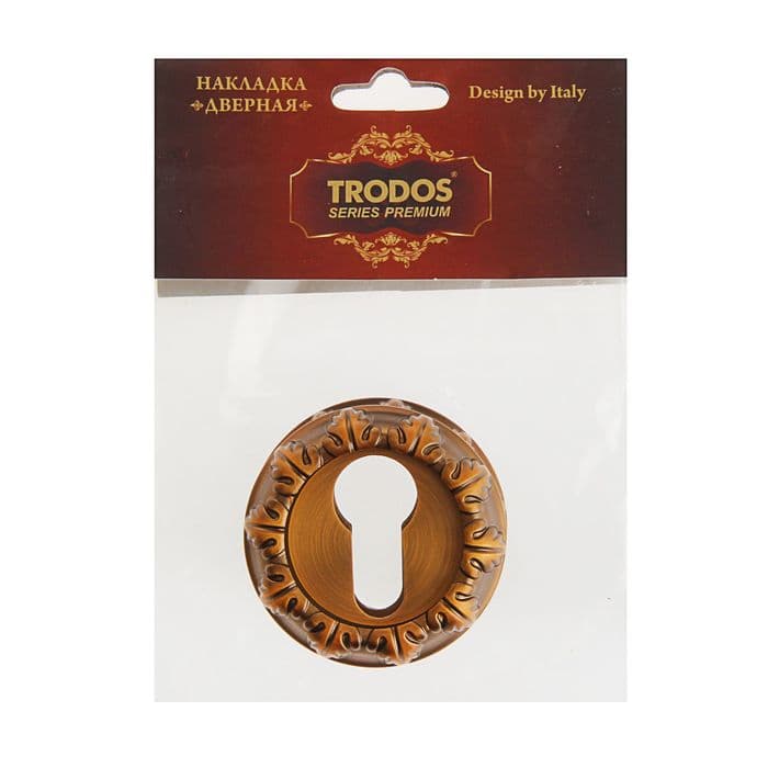 Накладка на цилиндр TRODOS Premium ET10 CF, цвет кофе