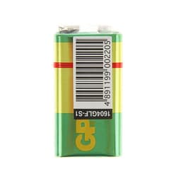 Батарейка солевая GP Greencell Extra Heavy Duty, 6F22-1S, 9 В, крона, спайка, 1 шт.