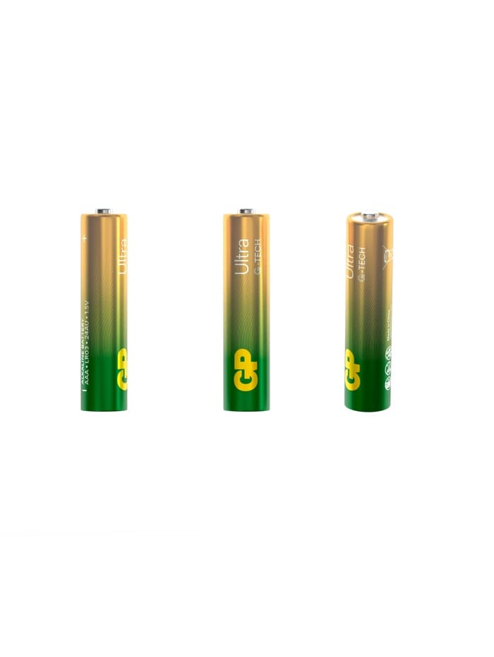 Батарейка алкалиновая GP Ultra, AAA, LR03-2BL, 1.5 В, блистер, 2 шт.