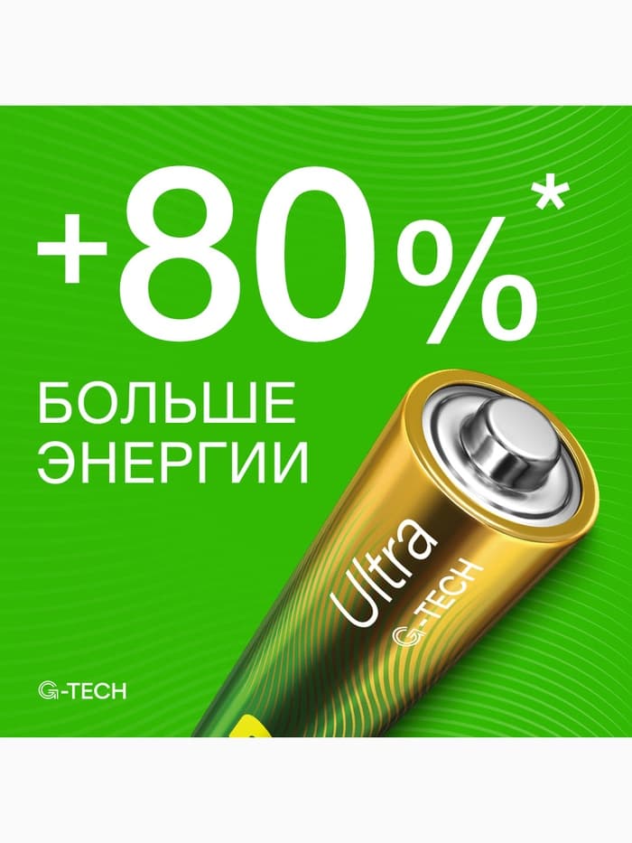 Батарейка алкалиновая GP Ultra, AAA, LR03-2BL, 1.5 В, блистер, 2 шт.