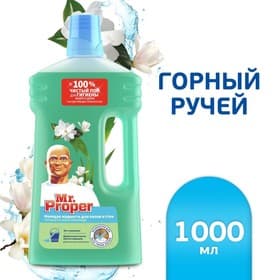 Средство для мытья полов и стен Mr.Proper «Горный ручей и прохлада», 1 л