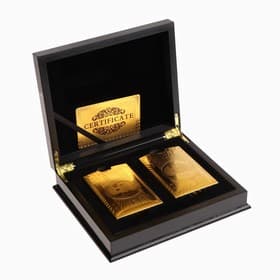 Карты игральные пластиковые «Золотая коллекция», 2 колоды по 54 шт., 8.8×5.7 см