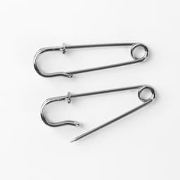 Булавки шляпные, 45 мм, 10 шт., цвет серебряный