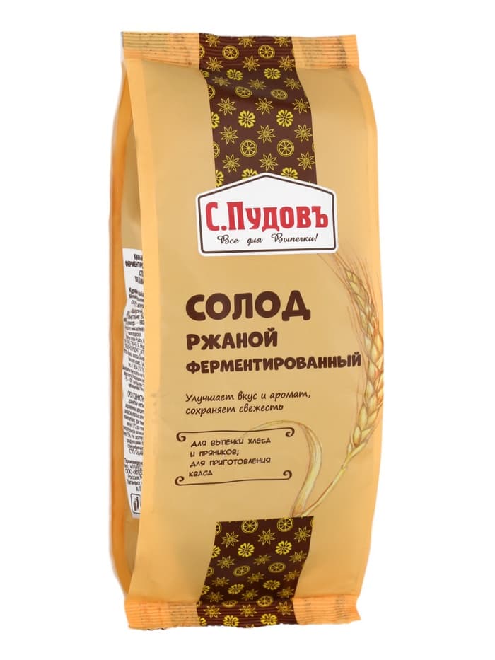 Солод ржаной ферментированный «С. Пудовъ», 300 г