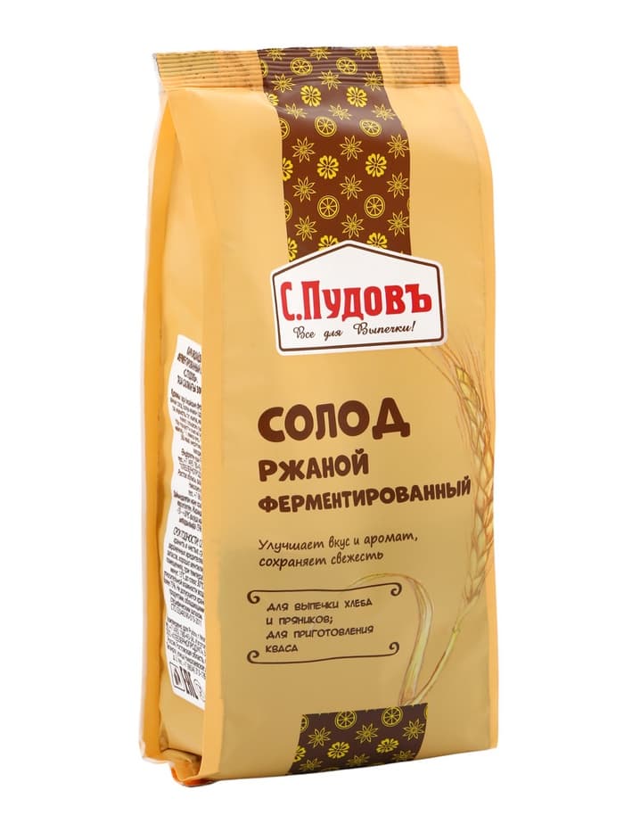 Солод ржаной ферментированный «С. Пудовъ», 300 г