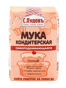 Мука кондитерская «С. Пудовъ», самоподнимающаяся, 1 кг