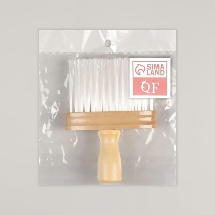 Щётка - сметка для удаления волос, 14.5×10(±1) см, цвет «светлое дерево»