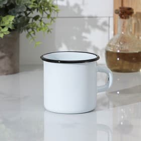 Кружка эмалированная, 400 мл, белая