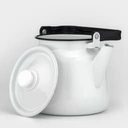 Чайник, 3.5 л, эмалированная сталь, белый