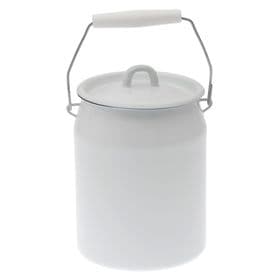 Бидон эмалированный с петлёй, 3 л, белый