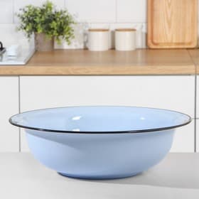 Таз эмалированный, 12 л, 46×13 см, голубой