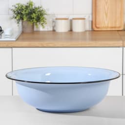 Таз эмалированный, 12 л, 46×13 см, голубой