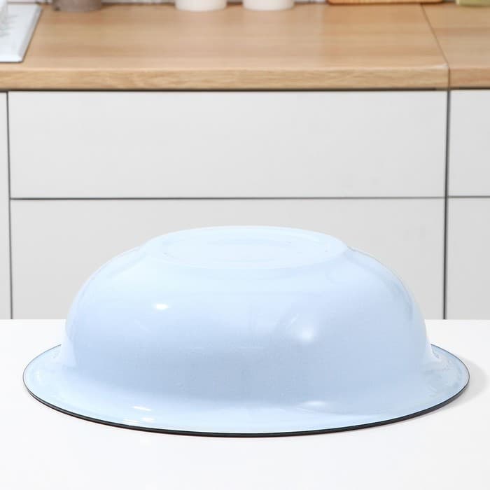 Таз эмалированный, 12 л, 46×13 см, голубой