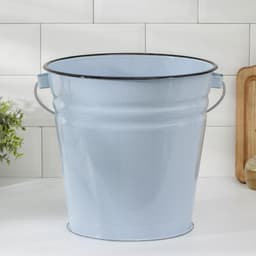 Ведро эмалированное, 12 л, голубое
