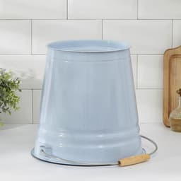 Ведро эмалированное, 12 л, голубое