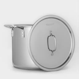 Кастрюля Катунь «Общепит», 15 л, d=30 см, с крышкой, капсульное дно, индукция, нержавеющая сталь, хромированный