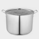 Котёл Катунь «Общепит», 30 л, d=40 см, h=28 см, с крышкой, капсульное дно, индукция, нержавеющая сталь, хромированная