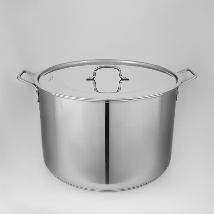 Котёл Катунь «Общепит», 40 л, d=45 см, h=28.5 см, с крышкой, капсульное дно, индукция, нержавеющая сталь, хромированная