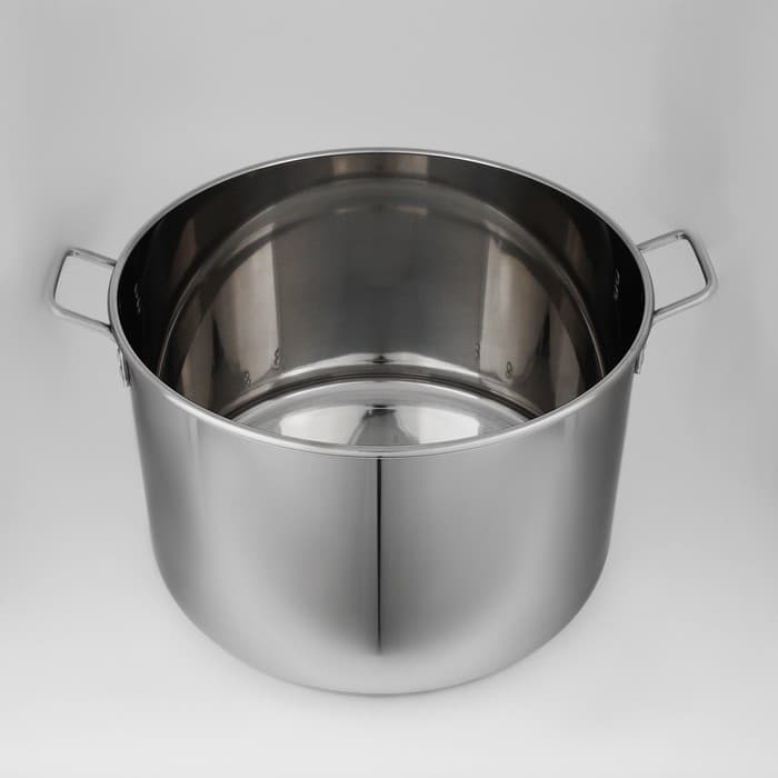 Котёл Катунь «Общепит», 40 л, d=45 см, h=28.5 см, с крышкой, капсульное дно, индукция, нержавеющая сталь, хромированная