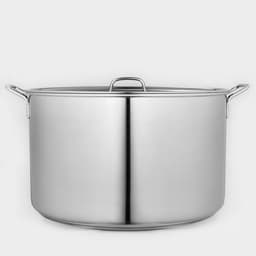 Котёл Катунь «Общепит», 50 л, d=50 см, h=29 см, с крышкой, капсульное дно, индукция, нержавеющая сталь, хромированный