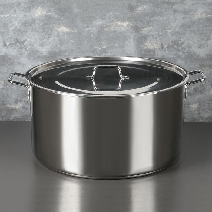 Котёл Катунь «Общепит», 50 л, d=50 см, h=29 см, с крышкой, капсульное дно, индукция, нержавеющая сталь, хромированный