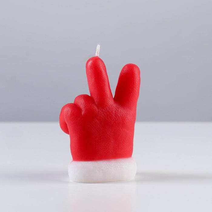 Свеча декоративная «Новогодний привет: варежка Деда Мороза», 6×5×9.5 см