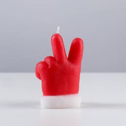 Свеча декоративная «Новогодний привет: варежка Деда Мороза», 6×5×9.5 см