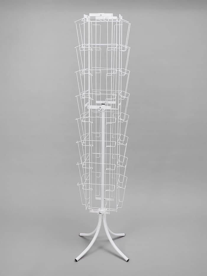 Стойка вращающаяся для прайсов, напольная, 32 кармана А4, 50×50×180