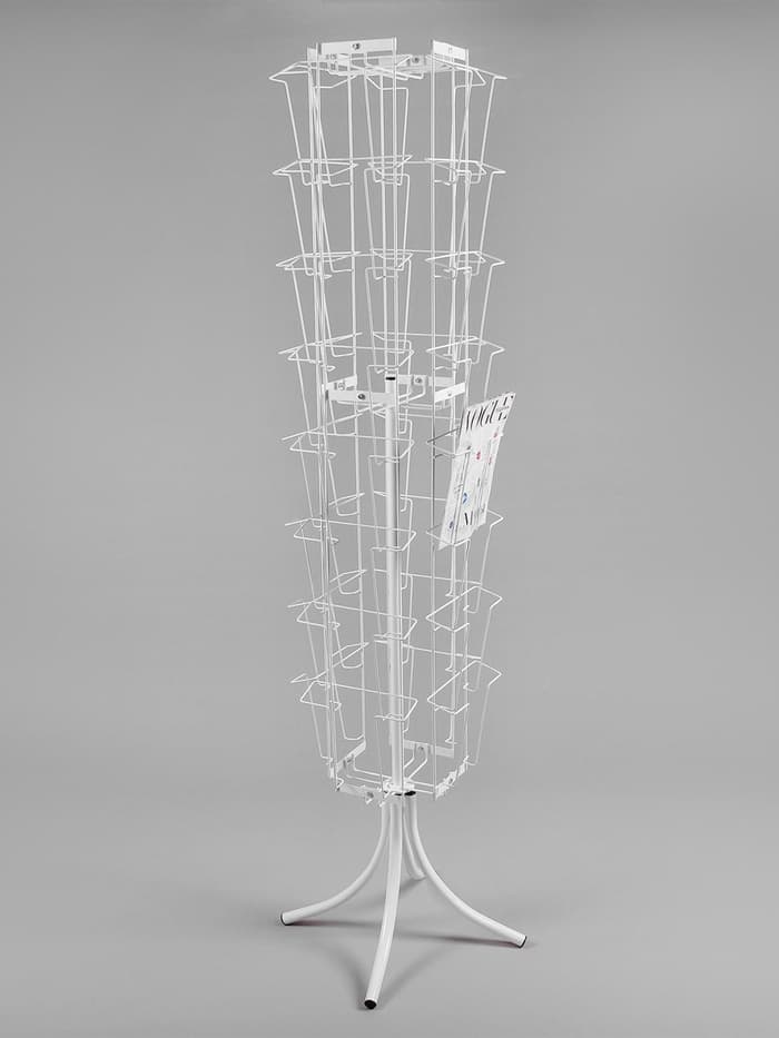 Стойка вращающаяся для прайсов, напольная, 32 кармана А4, 50×50×180