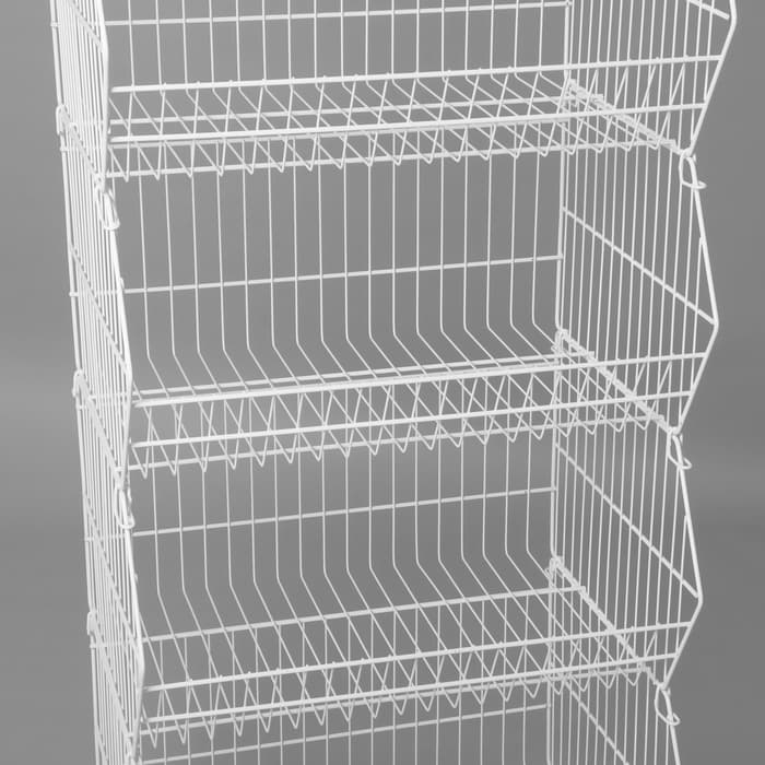 Горка-накопитель из шести корзин, 60×45×178, белая