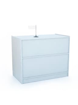 Прилавок рабочий эконом ЛДСП, 90×45×90 см, цвет белый